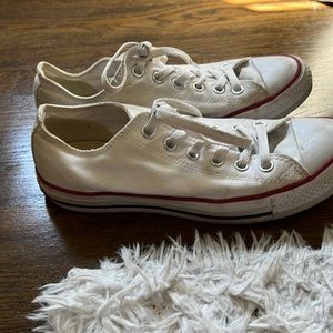 white low top converse